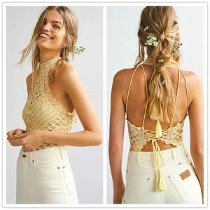 Free People Be My Battenburg Bodysuit